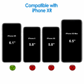 2 STUKS iPhone Xr Transparant Folie Achterkant Protector