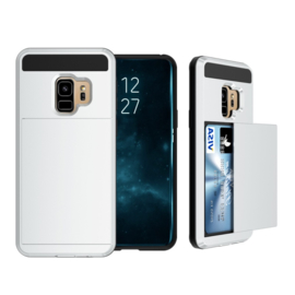 Galaxy S9 Plus Slide Armor Hoesje Met Pashouder