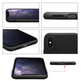iPhone Xs Max TPU Matte Kleuren Hoesje Zwart / Rood / Roze / Blauw