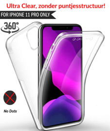 iPhone 11 Pro 360° Ultra Clear Hybrid PC + TPU Hoesje