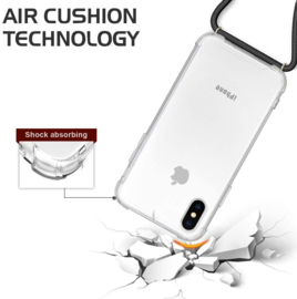iPhone X / Xs Crossbody Transparant TPU Hoesje met Koord