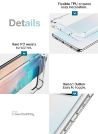 Galaxy S10 Plus Ultra Hybrid Air Bumper Case TPU + PC