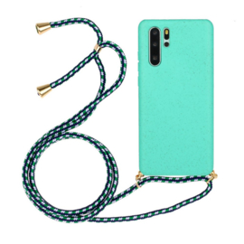 Huawei P30 Pro Crossbody TPU Hoesje met Koord Mint