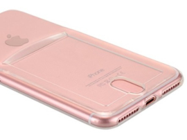 iPhone 7 Plus / 8 Plus TPU Hoesje Met Card Slot - Pasjesvakje