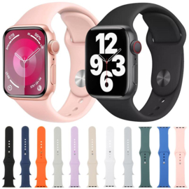 Apple Watch Siliconen Bandje Lichtroze 42/41/40/38mm