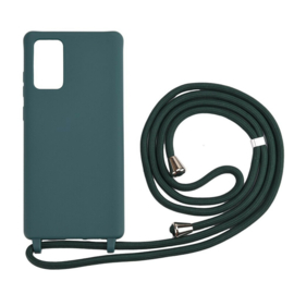 Galaxy Note 10 Crossbody TPU Hoesje met Koord Groen