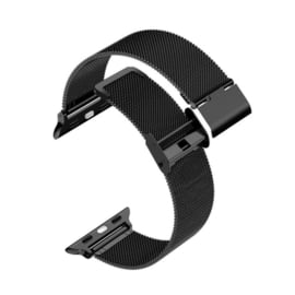 Apple Watch Milanese Bandje Zwart 42/41/40/38mm