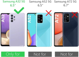 Galaxy A32 5G 360° Ultra Clear Hybrid PC + TPU Hoesje