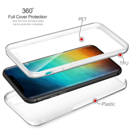 iPhone X / Xs 360° Ultra Clear Hybrid PC + TPU Hoesje