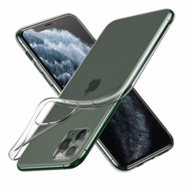 iPhone 11 Pro Max Premium Soft TPU Hoesje Transparant