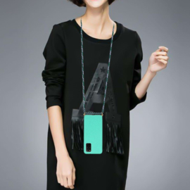 Galaxy S20 Plus Crossbody TPU Hoesje met Koord Mint
