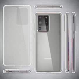 Galaxy S20 Ultra 360° Full Cover Transparant TPU Hoesje