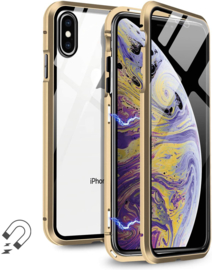 iPhone X / Xs 360° Magnetisch Hoesje Dubbelzijdig Glas