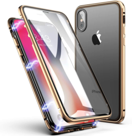 iPhone Xr 360° Magnetisch Hoesje Dubbelzijdig Glas