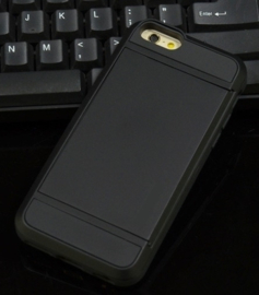 iPhone 6 Plus / 6S+ Slide Armor Hoesje Met Pashouder