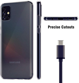 Galaxy A51 Premium Transparant Soft TPU Hoesje