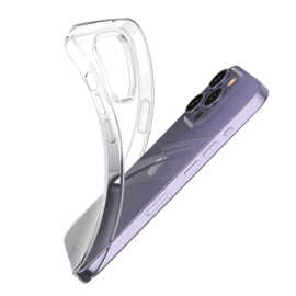 iPhone 15 Pro Premium Soft TPU Hoesje Transparant