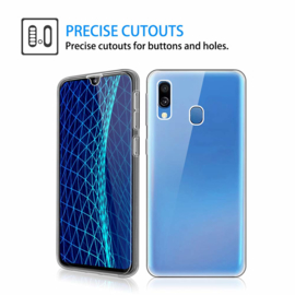 Galaxy A40 360° Full Cover Transparant TPU Hoesje