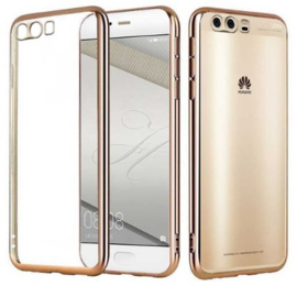 Huawei P10 Soft TPU Hoesje Met Coating Goud / Zilver / Grijs