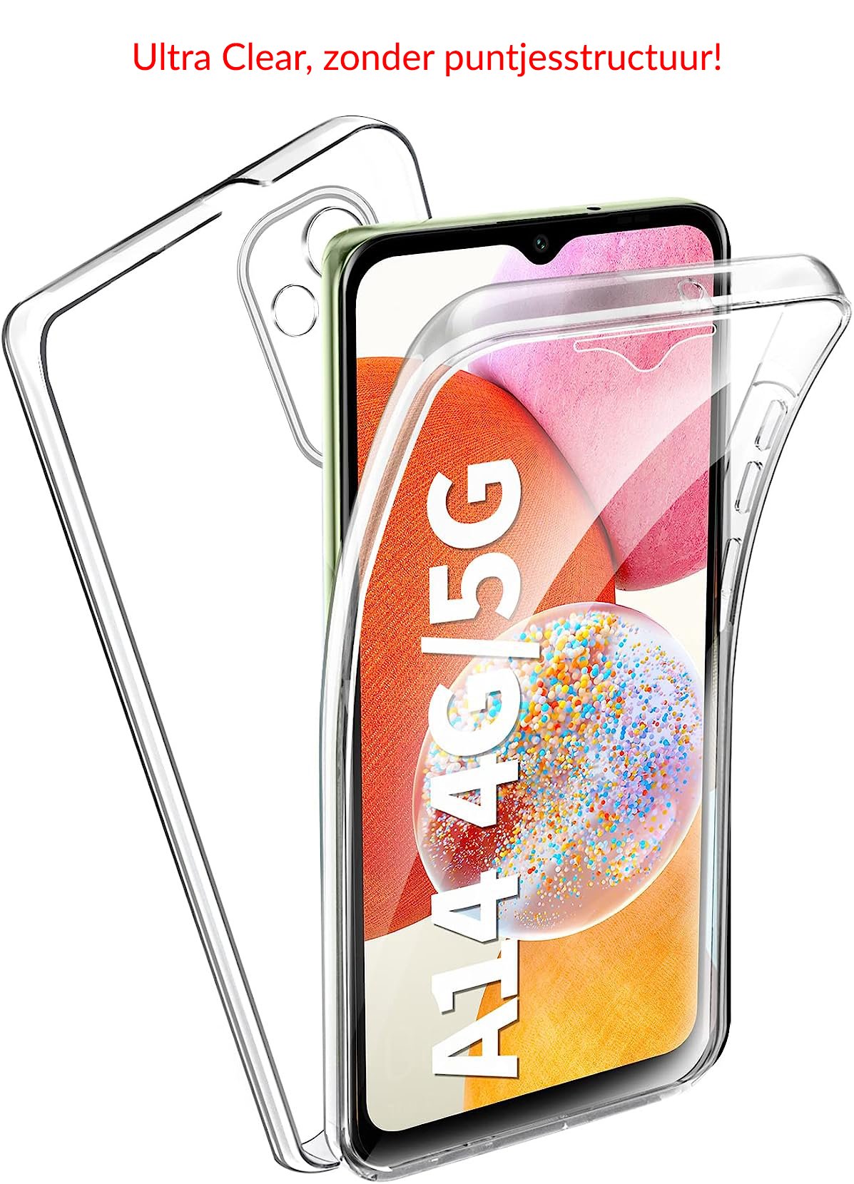 Galaxy A14 4G/5G 360° Ultra Clear Hybrid PC + TPU Hoesje