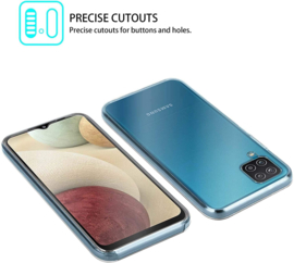 Galaxy A12 360° Ultra Clear Hybrid PC + TPU Hoesje