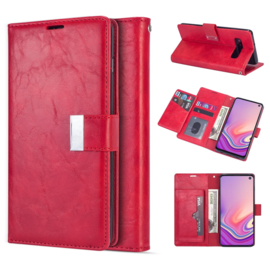 Galaxy S9 Plus Rich Diary Portemonnee Hoesje Bruin