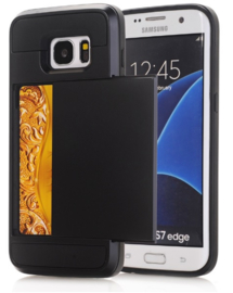 Galaxy S7 Edge Slide Armor Hoesje Met Pashouder