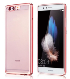 Huawei P10 Soft TPU Hoesje Met Coating Goud / Zilver / Grijs