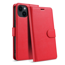 iPhone 16e Luxe Leren Bookcase - Portemonnee Hoesje