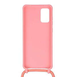 Galaxy Note 10 Crossbody TPU Hoesje met Koord Roze