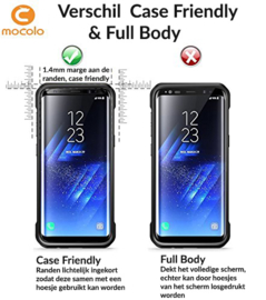 2 STUKS Note 8 Mocolo Premium 3D Case Friendly Tempered Glass Protector