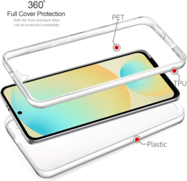 Galaxy S24 FE 360° Ultra Clear Hybrid PC + TPU Hoesje