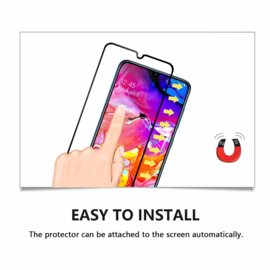 Galaxy A70 Full Cover Full Glue Tempered Glass Protector