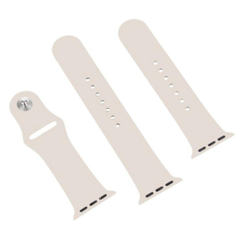 Apple Watch Siliconen Bandje Starlight Beige 49/46/45/44mm