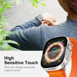 Apple Watch Ultra 49MM Hard PC + Tempered Glass Hoesje