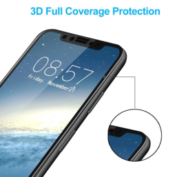 iPhone Xs Max 3D Soft Carbon Edge Tempered Glass Screen Protector