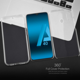 Galaxy A40 360° Ultra Clear Hybrid PC + TPU Hoesje