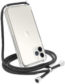 iPhone 12 / 12 Pro Transparant TPU Hoesje met Koord Crossbody