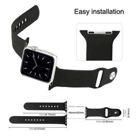 Apple Watch Siliconen Bandje Lichtroze 42/41/40/38mm