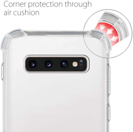 Galaxy S10 Plus Crossbody Transparant TPU Hoesje met Koord