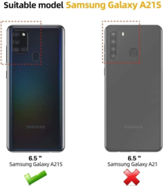 Galaxy A21s 360° Ultra Clear Hybrid PC + TPU Hoesje