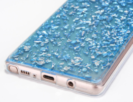 Galaxy Note 8 TPU Bling Glitterhoesje Bladgoud - Look