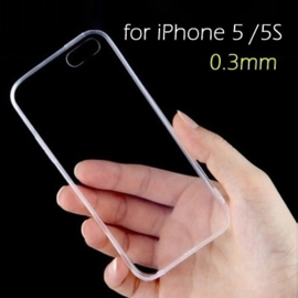 iPhone 5 / 5S / SE Soft TPU Hoesje Transparant Grijs