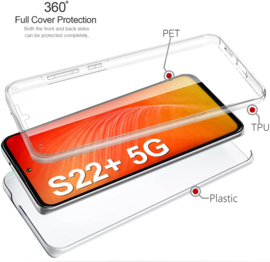 Galaxy S22 Plus 360° Ultra Clear Hybrid PC + TPU Hoesje