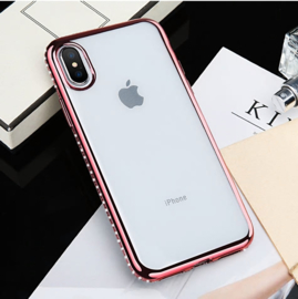 iPhone Xs Max Bling Hoesje Met Bergkristallen Strass-Steentjes