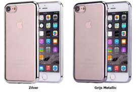 iPhone 7 / 8 / SE 2020-2022 Soft TPU Hoesje Met Coating Goud/Zilver/Grijs