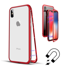 iPhone X / Xs Magnetisch Voor + Achter Hoesje + Tempered Glass