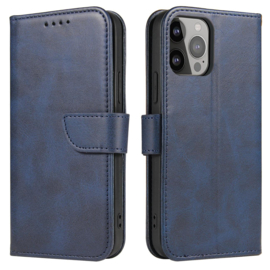 Galaxy S24 PU-Leren Bookcase Portemonnee Hoesje Blauw