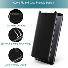 Galaxy S9 Privacy Case Friendly Tempered Glass Screen Protector