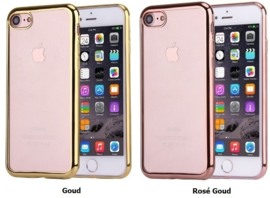 iPhone 7 / 8 / SE 2020-2022 Soft TPU Hoesje Met Coating Goud/Zilver/Grijs